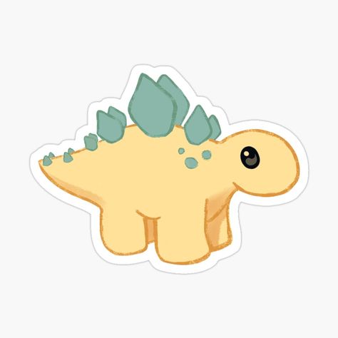 Cute Dinosaur Drawings, Long Neck Dinosaur Drawing Cute, Stegosaurus Drawing, Chibi Stegosaurus, Cute Stegosaurus, Cartoon Stegosaurus, Dino Stickers Printable, Dino Stickers, Dinosaurs Stickers