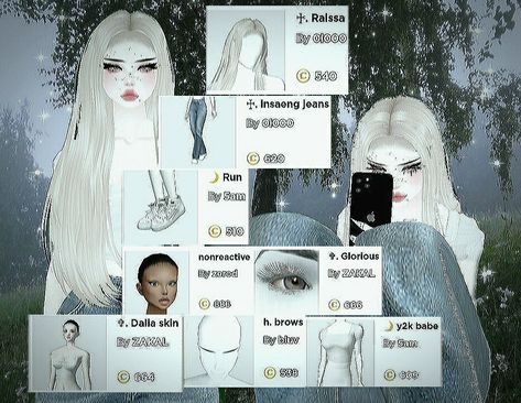 Imvu Avi Ideas Cute, Imvu Skins Ideas, Imvu Girls Avatar Ideas, Imvu Clothes Ideas, Imvu Heads Names, Imvu Looks, Imvu Avatar Ideas, Imvu Female, Imvu Avi Ideas