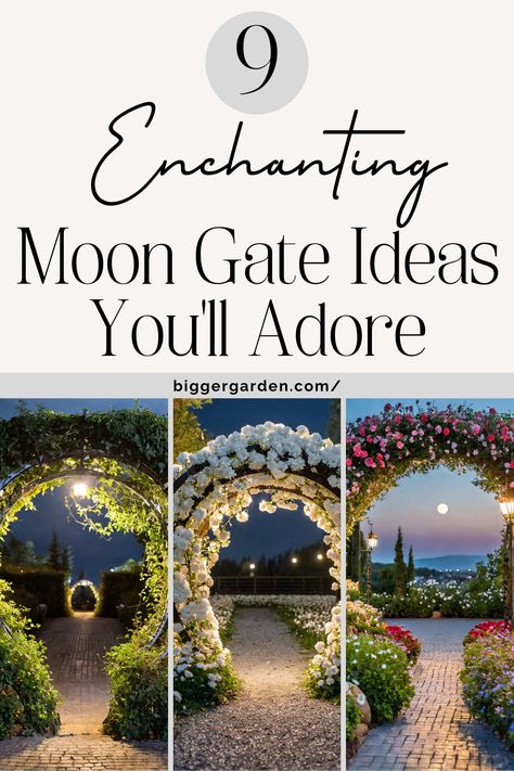 Add elegance to your garden with moon gates. Start with a moon portal garden featuring moon garden gates and a moondoor garden. Add a stone moon gate and garden follies ruins. Try Chinese garden ideas or a garden moon gate DIY for serene moon gates garden. Garden Moon Gate Diy, Portal Garden, Moon Portal, Moon Gates, Garden Magic, Moon Gate, Japanese Garden Design, Garden Pest Control, Garden Entrance