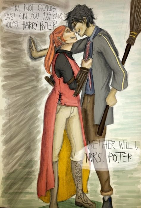 Harry Potter Hinny Fan Art, Hinny Fan Art Cute, Hinny Fan Art Comics, Harry And Ginny Fan Art Bed, Harry And Ginny Fan Art Spicy, Harry And Ginny Fanart, Harry X Ginny Fanart, Hinny Fan Art, Harry And Ginny Fan Art