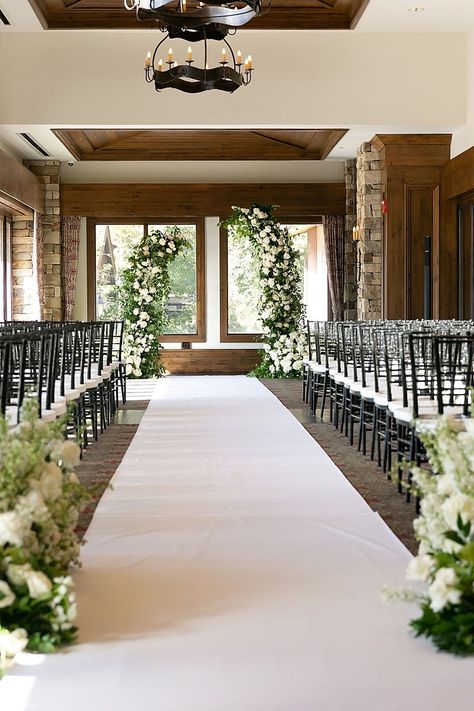 Indoor Ceremony Wedding Ceremony Venues Indoor, Small Wedding Ceremony Indoor, Wedding Ceremony Arch Indoor, Indoor Ceremony Decor, Simple Wedding Venues, Wedding Ceremony Indoor, Ceremony Decorations Indoor, Wedding Altar Decorations, Humanist Wedding Ceremony