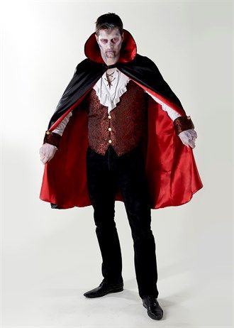 Matalan Halloween Vampire Fancy Dress Costume in large Mens Vampire Costume, Dracula Halloween Costume, Halloween Cast, Hubie Halloween, Vampire Outfit, Dracula Costume, Vampire Halloween Costume, Vampire Costumes, Vampire Clothes