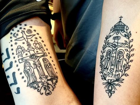 Unique Christian Tattoos, Latin Tattoo, Revelation Tattoo, Tatoo Styles, Catholic Tattoos, Biblical Tattoos, Bible Tattoos, Medieval Tattoo, Knight Tattoo