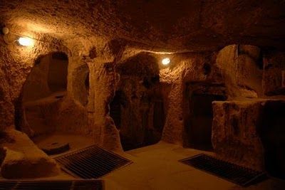 Derinkuyu Underground City: Nevsehir Province, Turkey Ancient Underground City, Historical Nonfiction, Underground City, Cave City, Cappadocia Turkey, Underground Cities, Ancient Buildings, Volcanic Rock, Ancient Artifacts