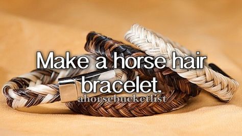 Un completed horse bucket-list stuff Horse Bucket List, Equestrian Diy, Horse Medicine, Horse Hair Braiding, Horse Quotes Funny, Funny Horse Pictures, Completed Bucket List, Equestrian Helmets, Horse Bracelet