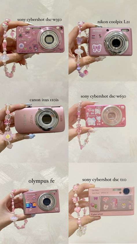 Pink Camera Aesthetic, Camera Aesthetic Pink, Digital Camera Decorated, Digi Cam Pictures, Pink Digicam, Digi Cam Aesthetic, Cute Cameras, Digital Camera Aesthetic Photos, Cute Digital Camera