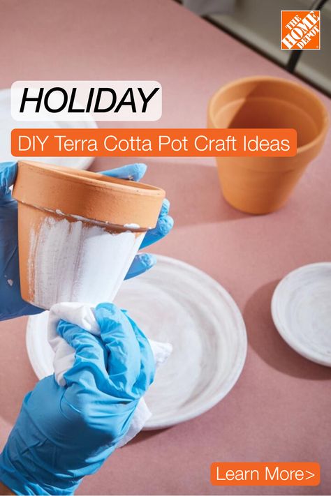 This holiday season, unleash your creativity by crafting unique and festive decorations using terra cotta pots. With just a few materials and some guidance, you can transform these humble pots into delightful creations like a gingerbread village, adorable snowmen, Santa's iconic red suit, and even a whimsical Christmas tree. Explore this guide from The Home Depot to get started on your DIY terra cotta pot crafts. Tap to explore. Christmas Crafts Diy Projects Unique, Christmas Craftivity, Holiday Craft Ideas, Diy Terra Cotta Pots, Whimsical Christmas Tree, Community Market, Pot Craft, Terra Cotta Pot Crafts Diy, Holiday Table Centerpieces