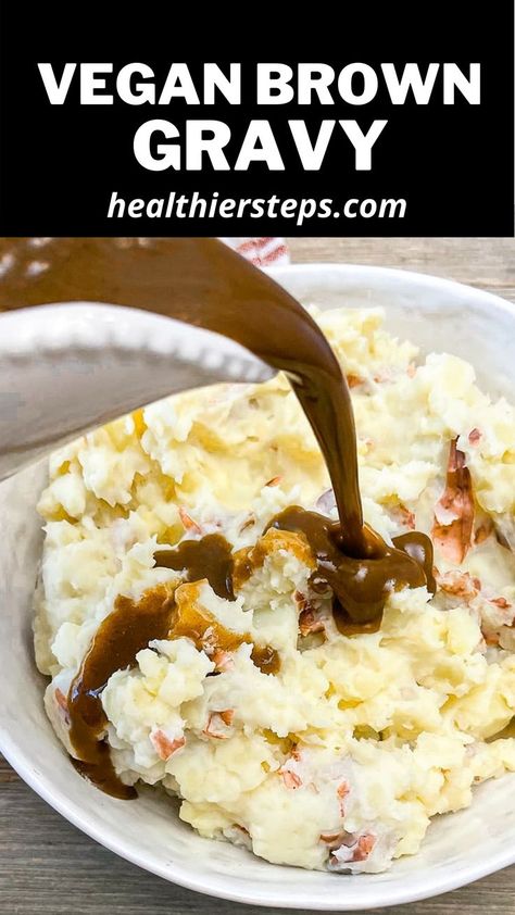 Vegan Brown Gravy, Everyday Dinners, Vegan Gravy, Nut Free Recipes, Vegan Thanksgiving Recipes, Brown Gravy, Holiday Dinners, Vegan Sauces, Vegan Thanksgiving