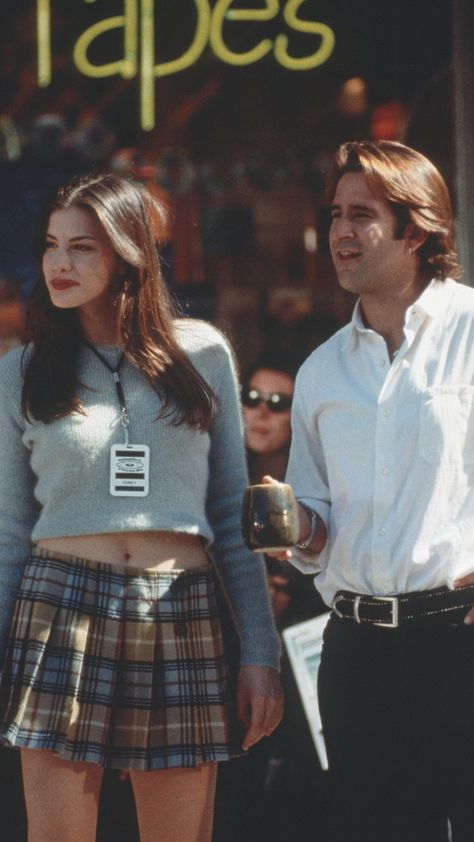 How To Dress Like Liv Tyler In 'Empire Records' 25 Years Later 90s Plaid Skirt Outfits, Liv Tyler Empire Records, Liv Tyler 90s, Anthony Lapaglia, Mia Tyler, Clueless Halloween Costume, 1990 Style, 90s Films, Empire Records