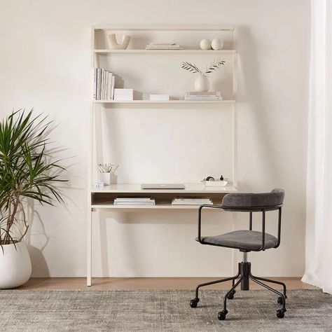 The Best Furniture Winter Sales and Deals 2021 Ladder Shelf Desk, Wide Desk, Ladder Desk, Leaning Ladder, Ladder Bookshelf, Wood Ladder, Ladder Shelf, Shelf Storage, Desk Shelves