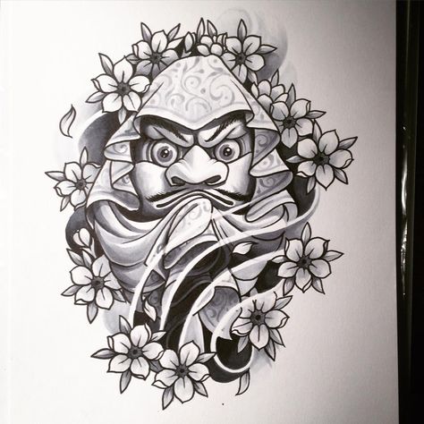 En daruma #jq #johnq #daruma #darumatattoo #cherryblossoms #japanesetattooart #japanesetattoo #huddinge #stockholm #stockholmtattoo Daruma Black And Grey, Daruma Doll Tattoo Design, Daruma Tattoo Design, Doll Tattoo Design, Tattoo Design Black And Grey, Tattoo Daruma, Daruma Tattoo, Tattoo Japonais, Daruma Doll Tattoo