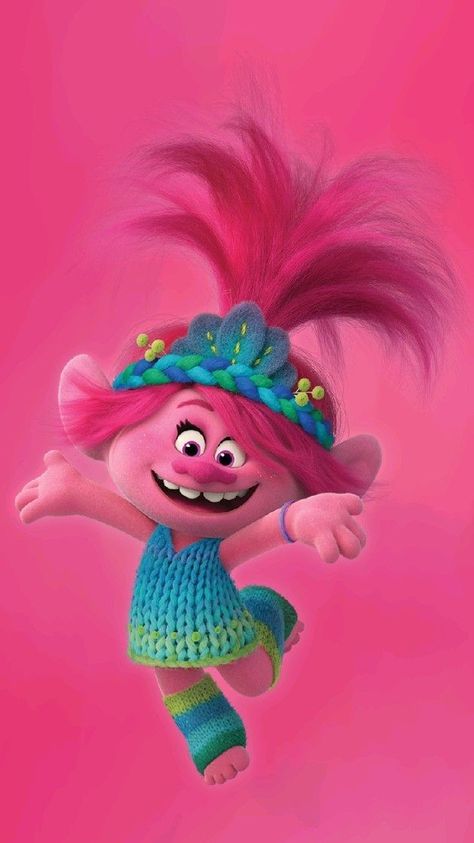 Diy Trolls Birthday Party, Poppy Trolls, Trolls Band Together, Poppy Wallpaper, Trolls Birthday Party, Disney Characters Wallpaper, Poppy And Branch, Whatsapp Wallpaper Cute, Trolls Movie