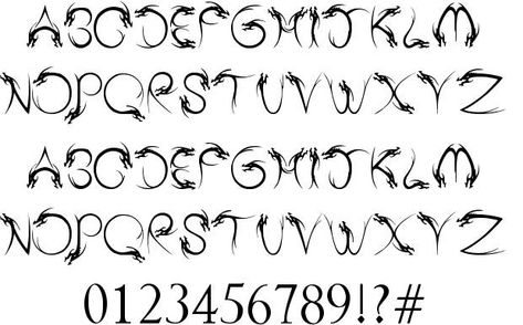 Tribal Dragon font Dragon Letters Alphabet, Dragon Font Alphabet, Dragon Letters, Dragon Font, Dragon Alphabet, Copy And Paste Fonts, Ink Logo, Calligraphy Worksheet, Cute Text Symbols