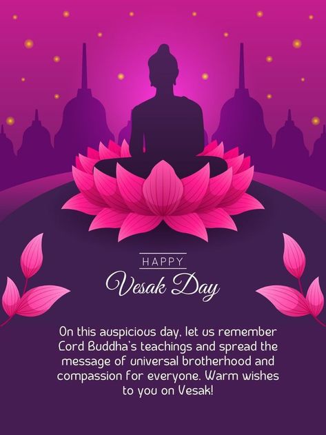 Happy Wesak Day Wishes, Happy Waisak Day, Waisak Day Design, Waisak Day, Vesak Wishes, Happy Wesak Day, Typography Book Layout, Happy Vesak Day, Wesak Day