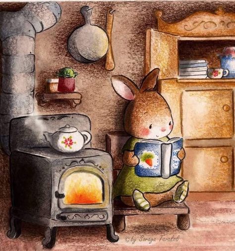 Storybook Art, Fairytale Art, A Bunny, Dessin Adorable, Dreamy Art, Childrens Illustrations, Children's Book Illustration, الرسومات اللطيفة, Whimsical Art