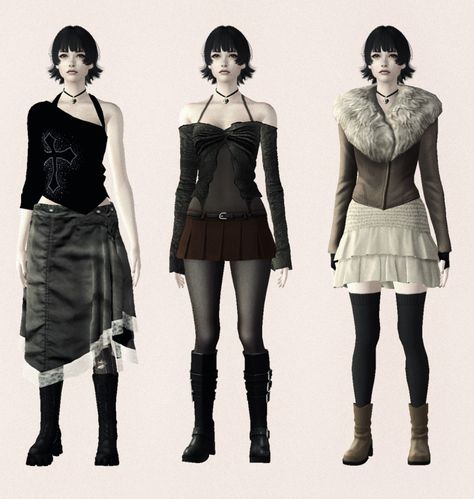 Ps2 Horror, Horror Game Protagonist, Video Game Outfits, Dress Tights, Game Protagonist, Hair Dress, Fatal Frame, Sims 4 Expansions, Sims 4 Characters