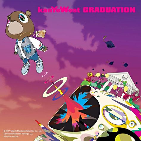 Drake Album, Kanye West Albums, Graduation Album, Rap Album Covers, Graduation Bear, Cd Design, Cool Album Covers, Iconic Album Covers, Jeff Koons