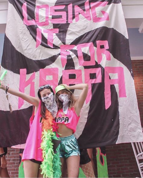 Rave Bid Day Theme, Rave Sorority Theme, Rave Theme Outfits, Rave Theme, Rave Aesthetic, Sorority Themes, Bid Day Themes, Kappa Kappa Gamma, Zeta Tau Alpha