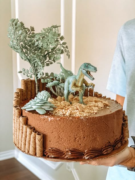 Dinosaur Dessert Ideas, Dinosaurs Birthday Cake, Dino Birthday Cakes, Dinosaur 3rd Birthday Cake, Dinosaur Cake 2nd Birthday, Dino Birthday Cake Boys, Dino Cakes Boys, 2 Shaped Birthday Cake, Fourasaurus Birthday