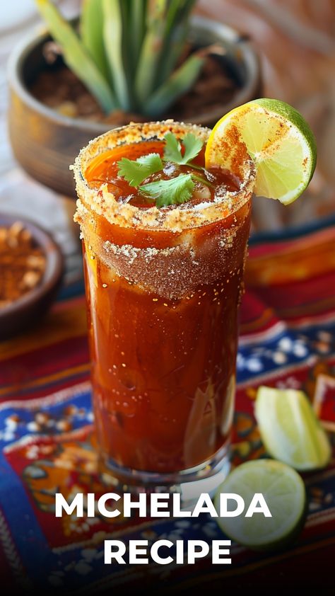 Get ready to impress your friends with this flavorful Michelada recipe! This Mexican-inspired drink is perfect for a refreshing weekend treat or to spice up any gathering. Learn how to make the best Michelada with our easy-to-follow recipe. With just a few simple ingredients, you can create a delicious and satisfying beverage that combines the perfect blend of spice, tanginess, and savory flavors. Mexican Michelada Recipe, Spicy Michelada Recipe, Michelada Recipe Mexican, Mexican Beer Drinks, Mexican Alcoholic Drinks, Michelada Mix, Michelada Recipe, Beer Cocktail Recipes, Mexican Cocktails