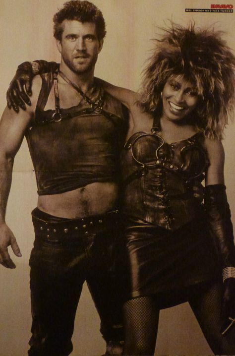 Mel Gibson Tina Turner Mad Max 3 Max Singer, Mad Max Mel Gibson, Mad Max 3, Mad Max Costume, Rocker Girl, Road Warrior, Rock Girl, We Will Rock You, Mel Gibson