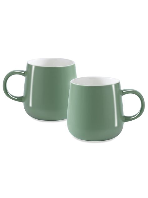 Sage Green Home, Mug Sets, 2 Fingers, Green Coffee Mugs, Green Mug, Coffee Mug Set, Green Mugs, Large Coffee Mugs, Base Design