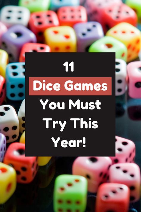 🎲 Dive into 11 unique dice games from the fast-paced 'Ship Captain Crew' to the strategic 'Poker Dice.' 

Perfect for game nights and gatherings, these games promise fun, challenge, and excitement. Whether you're a seasoned gamer or just looking for something new, there's a dice game here for you. 

Click to learn the rules and get rolling today! #DiceGames #GameNight #FamilyFun" Carnival Dice Game, Ship Captain Crew Dice Game, Dice Team Building Game, Knockout Dice Game, Stuck In The Mud Dice Game, Knock Out Dice Game, How To Play Left Right Center Dice Game, Dice Party Games, Dice Games For Large Groups