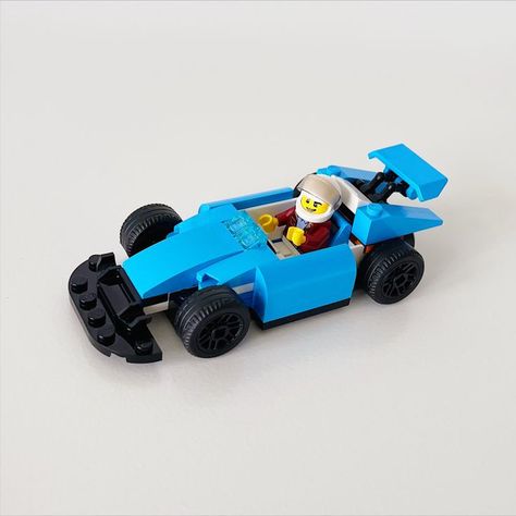 Lego Ideas For Kids, Lego Race Car, Custom Race Car, Building Games, Lego Models, Lego Instructions, Formula 1 Car, City Car, Lego Ideas