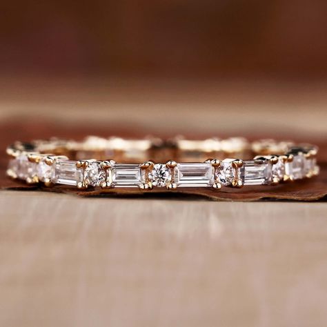 Baguette Cut Wedding Band, Emerald Cut Wedding Band, Baguette Wedding Rings, Baguette Diamond Wedding Band, Baguette Wedding Band, Round Wedding Band, Diamond Eternity Wedding Band, Stacked Wedding Bands, Ring Inspo