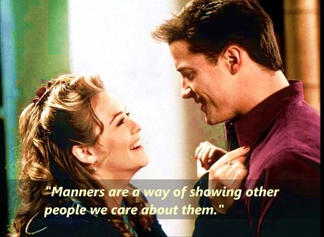 Blast from the Past (1999) Adam [Brendan Fraser ]: Manners are a way of showing other people we care about them. https://www.facebook.com/Quotes2Reminisce Quote For Life, Fictional Couples, Past Quotes, Brendan Fraser, Extra Terrestrial, Blast From The Past, Tattoo Supplies, Movie Quotes, Manners