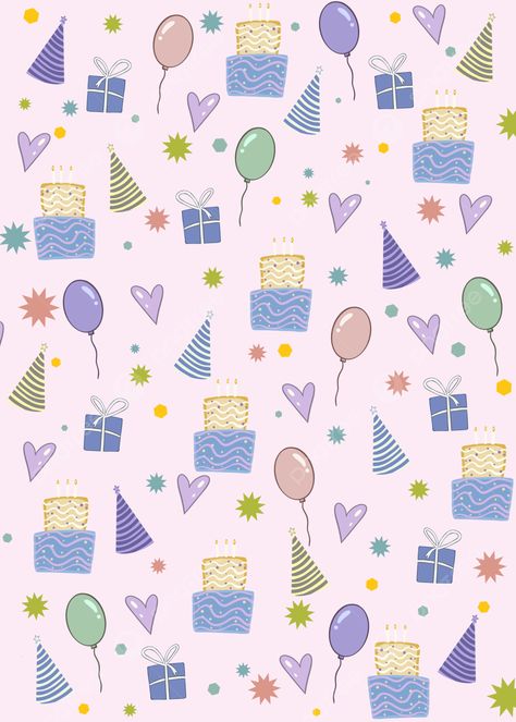 Phone Wallpaper Birthday, Cute Birthday Wallpaper, Happy Birthday Wallpaper Backgrounds, Bday Wallpapers, Happy Birthday Backgrounds, August Cake, Birthday Balloons Background, Gift Wallpaper, Birthday Wallpapers