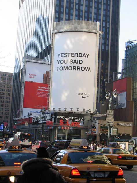 Nike - "YESTERDAY YOU SAID TOMORROW" Yesterday Quotes, Yesterday You Said Tomorrow, Nike Ad, Kettlebell Workouts, Nike Quotes, Street Quotes, Running Inspiration, Making Excuses, Motivational Pictures