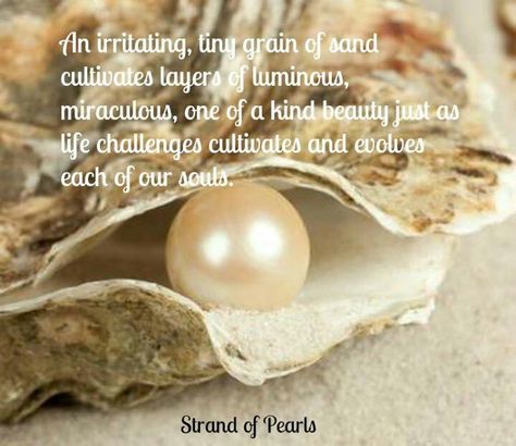 My fav pearl quote Quotes About Pearls, Pearl Quotes, Deer Antler Ring, Strand Of Pearls, Pearl Party, Carbon Fiber Rings, Jewellery Diamond, Grain Of Sand, Image Description