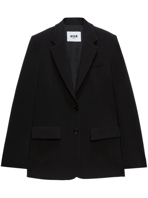 MSGM single-breasted blazer - Black- #Black #Blazer #MSGM #singlebreasted Check more at https://howcandothis.com/manstyle/msgm-single-breasted-blazer-black/ Wish List Clothes, Blazer Png, Formal Streetwear, Womens Blazer, Blazer Jackets For Women, Black Jackets, Black Tux, Clothing Pieces, Dinner Outfit