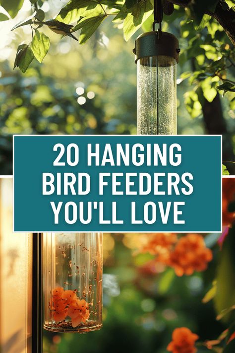 Amazing Bird Feeder Hanging Designs: 20 Creative Ideas Bird Feeder Setup, Gazebo Bird Feeder, Garden Setup, Bird Feeder Hangers, Bird Feeder Station, Backyard Birds Sanctuary, Unique Bird Feeders, Backyard Birds Feeders, Bird Feeder Poles