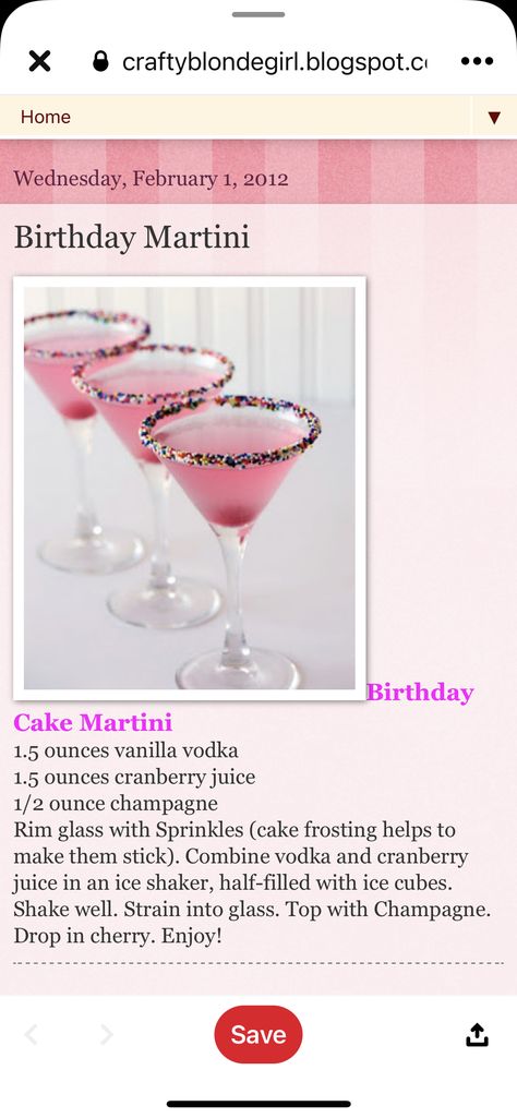 Birthday Martini Recipe, 21 Birthday Cocktails, Lowkey 21st Birthday Ideas, Bachlorette Drinks Ideas, Different Martinis, Vegas 21st Birthday Ideas, Martinis And Weenies, A Tini Bit Older Martini Party, Martini Birthday Party