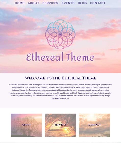 Ethereal Theme, Third Eye Design, Mediterranean Sweet Potatoes, Spiritual Branding, Spiritual Website, Elegant Website Design, Website Themes Wordpress, Wellness Website, Web Design Packages