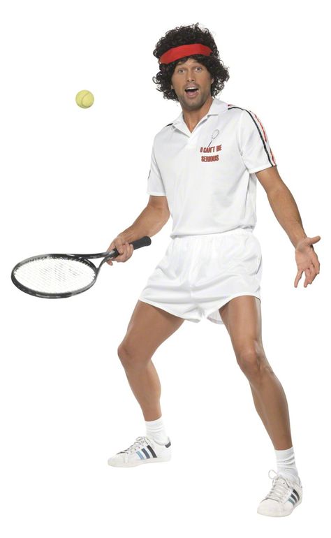 Tennis Halloween Costume, Tennis Players Costume, 1960s Costumes, 80s Fancy Dress, Childrens Fancy Dress, Sport Style Woman, John Mcenroe, Sports Themed Party, Boy Costumes