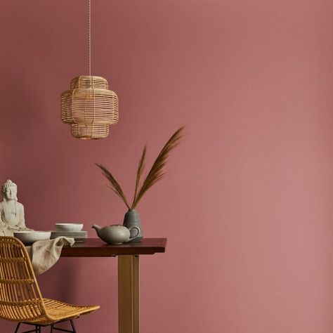 5 Sustainable Interior Wall Finish Ideas For Your Green Home Rose Gold Wall Paint Living Room, Eggshell Paint, Sugar Rose, Cosy Living, Painted Walls, Paint Swatches, Living Comedor, Colour Pop, Pink Paint