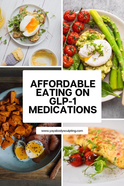 Want to lose weight on GLP-1 medications without breaking the bank? Check out our affordable eating guide for weight loss success! Discover budget-friendly meal plans that complement your GLP-1 therapy. #AffordableWeightLoss #GLP1Diet #HealthyOnABudget Gl1p Meals, Glp1 Meal Ideas, Galveston Diet Snacks, What To Eat On Glp1, Trizepitide Diet, Ozempic Meal Plan Ideas, Glp-1 Diet Recipes, Lindora Diet Plan, Semaglutide Meal Plans