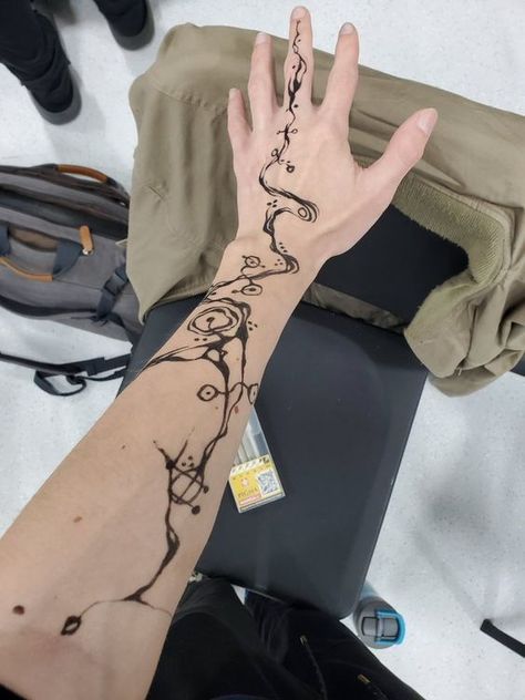 #Inspo #CreativeIdeas #Trends #Inspiration #Ideas #Motivation #HomeTrends Rune Sleeve Tattoo, Magic Arm Tattoo, Mushroom Wrist Wrap Tattoo, Mystical Arm Sleeve Tattoo, Grunge Arm Sleeve Tattoo, Ripped Open Skin Tattoo, Empowering Tattoos, Minimal Tattoo Design, Tattoo Care