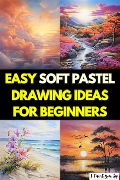 Soft pastels are a beginner-friendly medium ideal for exploring various subjects and techniques. Beginners can start with easy projects like gradient sunsets, basic fruit still lifes, simple landscapes, and ocean waves. They can experiment with night skies, floral designs, animal portraits, and abstract patterns. Emphasizing layering, blending, and playing with light and shadow, soft pastels offer newcomers a chance to practice form, depth, and tonal values in a forgiving and expressive manner Using Pastels Tutorials, Pastel Pencil Drawing Ideas, Easy Pastel Drawings For Beginners, Pastel Oil Drawing For Beginners, Soft Pastel Art Portraits, Soft Pastel Art Tutorials, Oil Pastel Art For Beginners Step By Step Easy, Easy Oil Pastel Art For Beginners, Pastel Art Easy