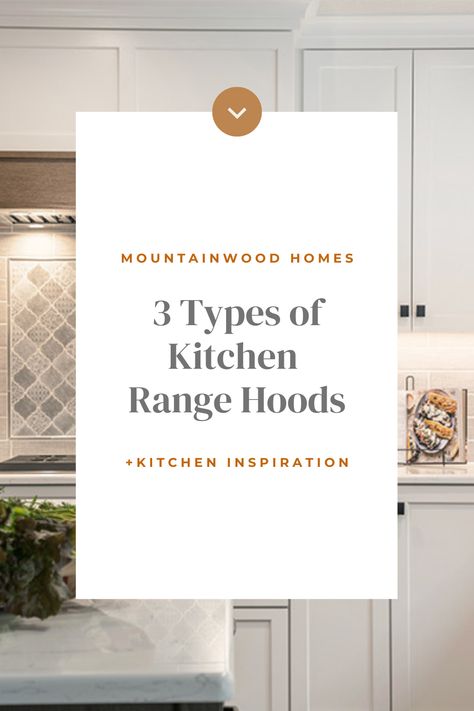 A kitchen range hood can be the focal point of your space and draws everyone’s attention to the heart of your home. Whether your style is clean and modern, contemporary, or rustic, there is a hood design for you. Stainless steel is only the beginning; you can choose to panel your hood to match your cabinetry or use a contrasting material to accentuate your cooktop or range. If you want a way to add drama to your kitchen, a decorative kitchen range hood might do the trick. Kitchen Hood Wall Ideas, Canopy Hood Kitchen, Over Stove Fan Range Hoods, Kitchens With Range Hoods, Range Hood Sloped Ceiling, Ventless Range Hood Ideas, Simple Range Hood Ideas, Range Hood Design Ideas, Kitchen Exhaust Fan Ideas Stove Hoods