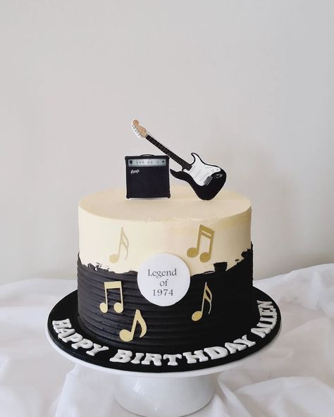 Legend of 1974 🎸🎶 Allen's 50th Rock & Roll themed birthday celebration 🎼 I hope you had a b🎺🎸 {Legend} #legendoflegends #rocknroll🤘 #50thbirthday #50thbirthdaycake #musicalthemecake #electricguitarcake #milestonecelebration #sunshine #deerpark #derrimut #essendon #ascotvale #keiloreast #keilor #moneeponds #flemington #niddrie #ravenhall #pointcookcakes #pointcook #sanctuarylakes Rock Themed Cake, 60s Rock And Roll, Rock And Roll Cake, Guitar Cake, 60s Rock, Musical Theme, 50th Birthday Cake, Roll Cake, Rock Roll