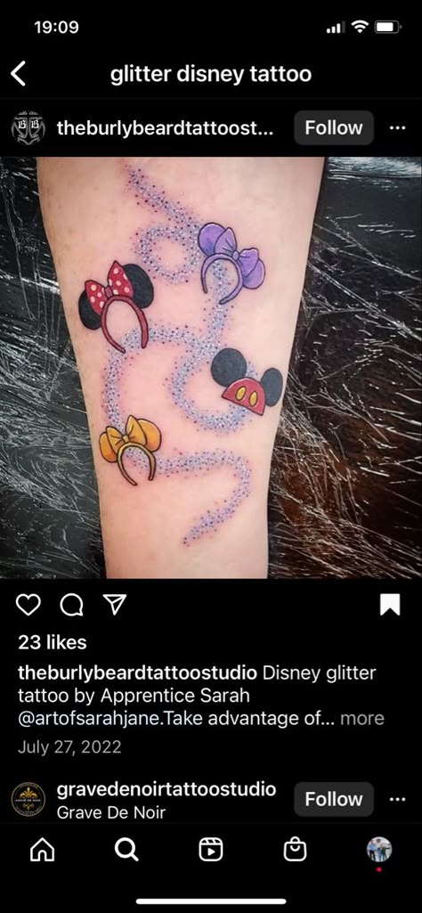 Wish Tattoo, Ariel Tattoo, Disney Inspired Tattoos, Mickey Tattoo, Ankle Tattoo Ideas, Tattoos Disney, Disney Sleeve Tattoos, Next Tattoo Ideas, Tattoo Disney