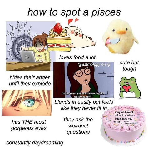 PISCES on Instagram: “LMAO can you relate?😂 pisces memes!♓️ credits: @astrhology #pisces #piscesmemes #piscesseason #pisceswomen #pisceshoroscope #piscesfacts…” Herbal Astrology, Pisces + Core + Aesthetic, Pisces Funny, Infp Woman, March Pisces, Vibrational Healing, Pieces Zodiac, Pisces Personality, Aquarius Moon