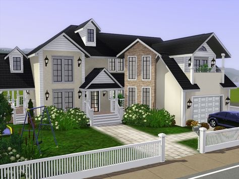 Traditional Villa is family Villa with 2 floors. Found in TSR Category 'Sims 3 Residential Lots' Sims 3 Houses Plans, Sims 3 Houses Ideas, Sims 4 Family House, Casas The Sims Freeplay, Sims 4 Modern House, Sims 2 House, The Sims 4 Lots, Sims Freeplay Houses, Sims 4 House Plans