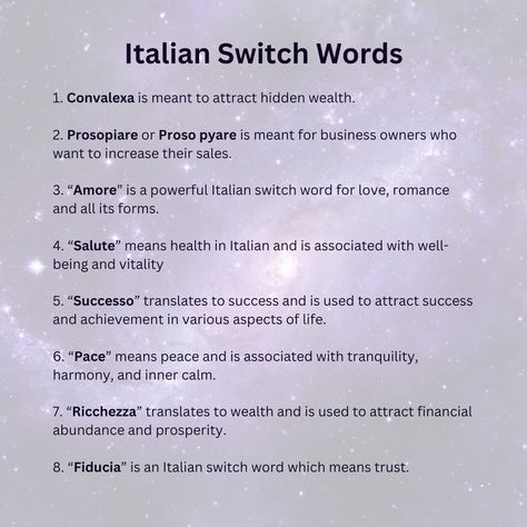 Prayer For Money Blessing Italian Switch Words, Switchwords For Money, Vedic Switch Words, Switch Words For Money, Money Remedies, Money Frequency, Words In Italian, Switch Word, Astrology Charts