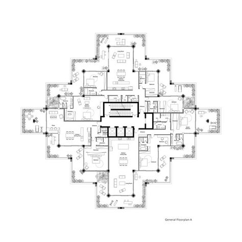 Cascading Brick Arches Feature in Penda's Residential Tower in Tel Aviv,Courtesy of Penda Austria Residential Tower Plan, Residential Tower Architecture, Brick Arches, Bauhaus Architecture, Residential Tower, Brick Arch, Residential Building Design, Plans Architecture, Mix Use Building