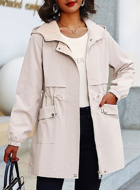 Ladies Streetwear, Trench Coat Fall, Ladies Coats, Designer Outerwear, Elegant Jacket, Womens Jackets Casual, Spring Coat, Plus Size Kleidung, Trench Coats Women